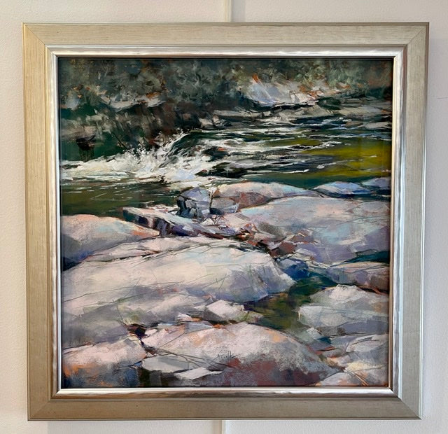 “STEPPING STONES” Framed Original Pastel Painting