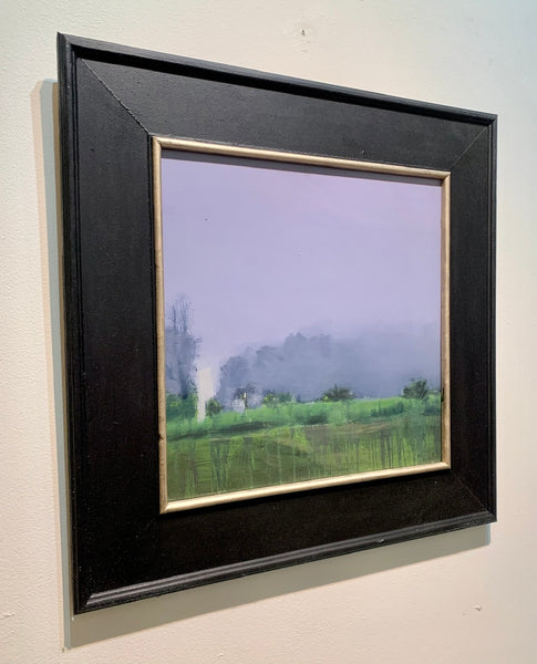 “Roadside Fog” - Original Custom Framed Oil Painting