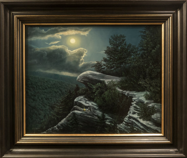 FULL MOON OVER THE GORGE" Original Framed Oil Painting