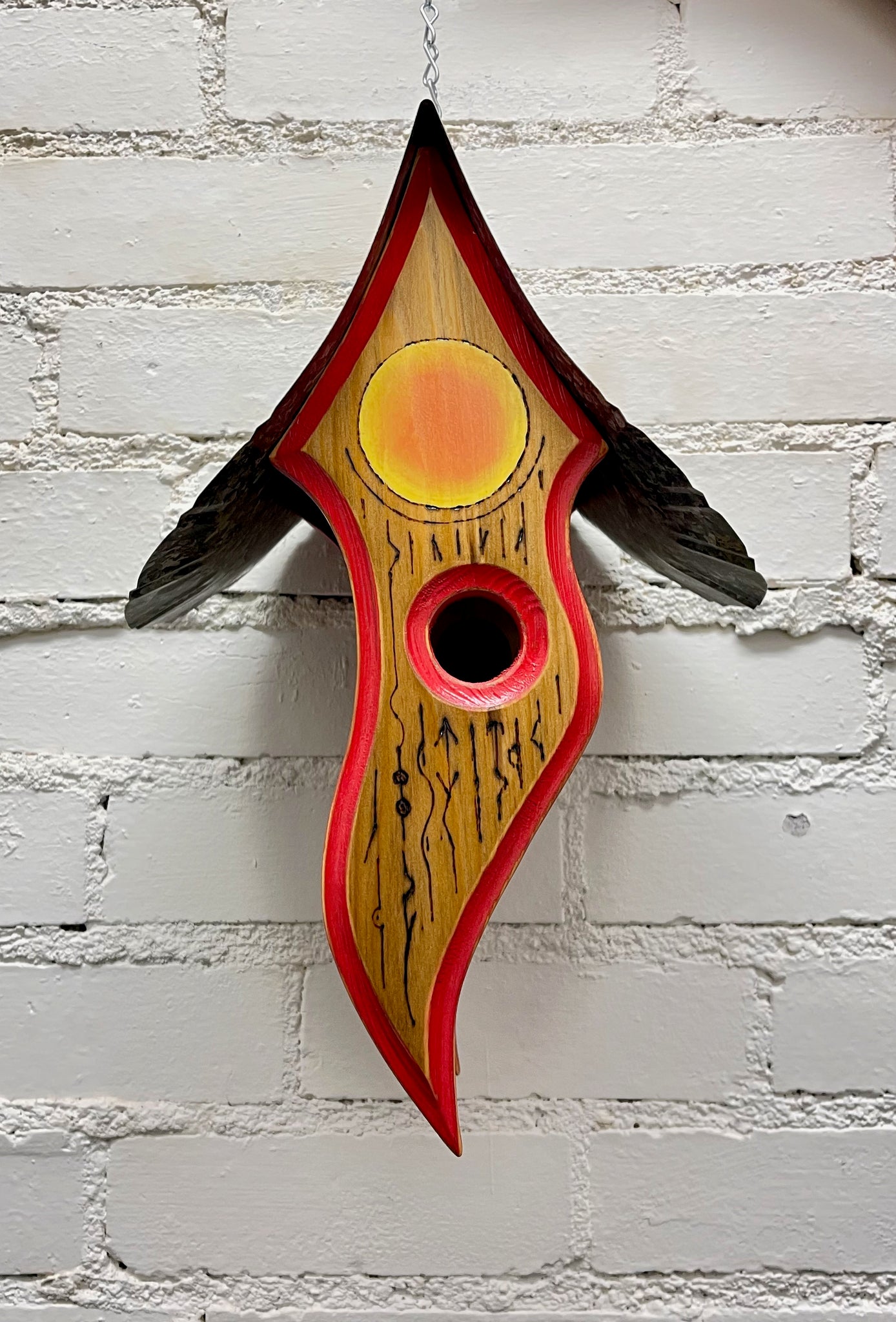 Hand Painted "Arrow” Birdhouse