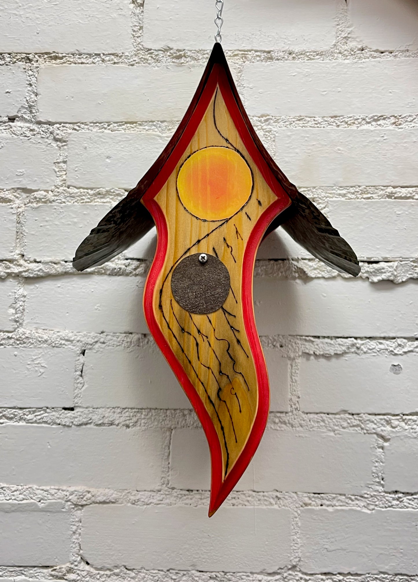Hand Painted "Arrow” Birdhouse