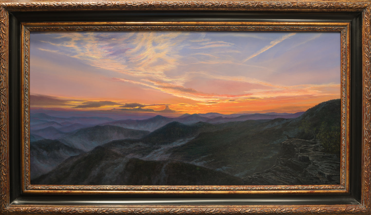 "The Moment After Sunset” Original Framed Oil Painting