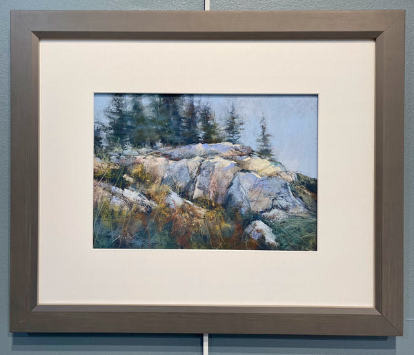 "Outcropping" Framed Original Pastel Painting