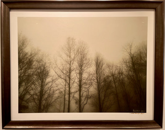 "When the Mist Calls"  Sepia Framed Photography