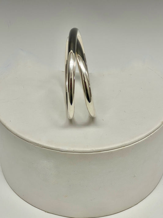 Sterling Silver Double Bangle Bracelet  MB108B