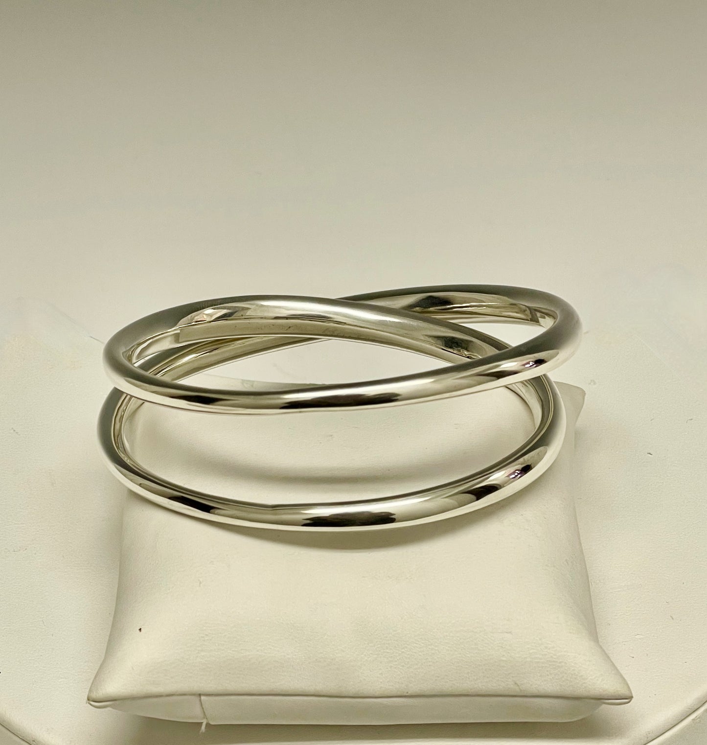 Sterling Silver Double Bangle Bracelet  MB108B