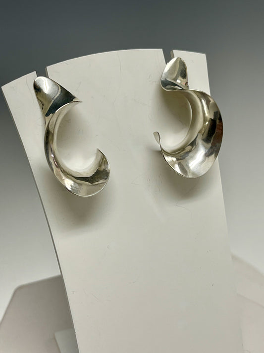 Sterling Silver "HBL" Earrings MB120E