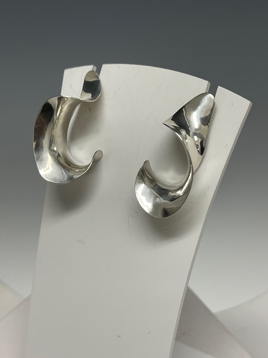 Sterling Silver "HBL" Earrings MB120E