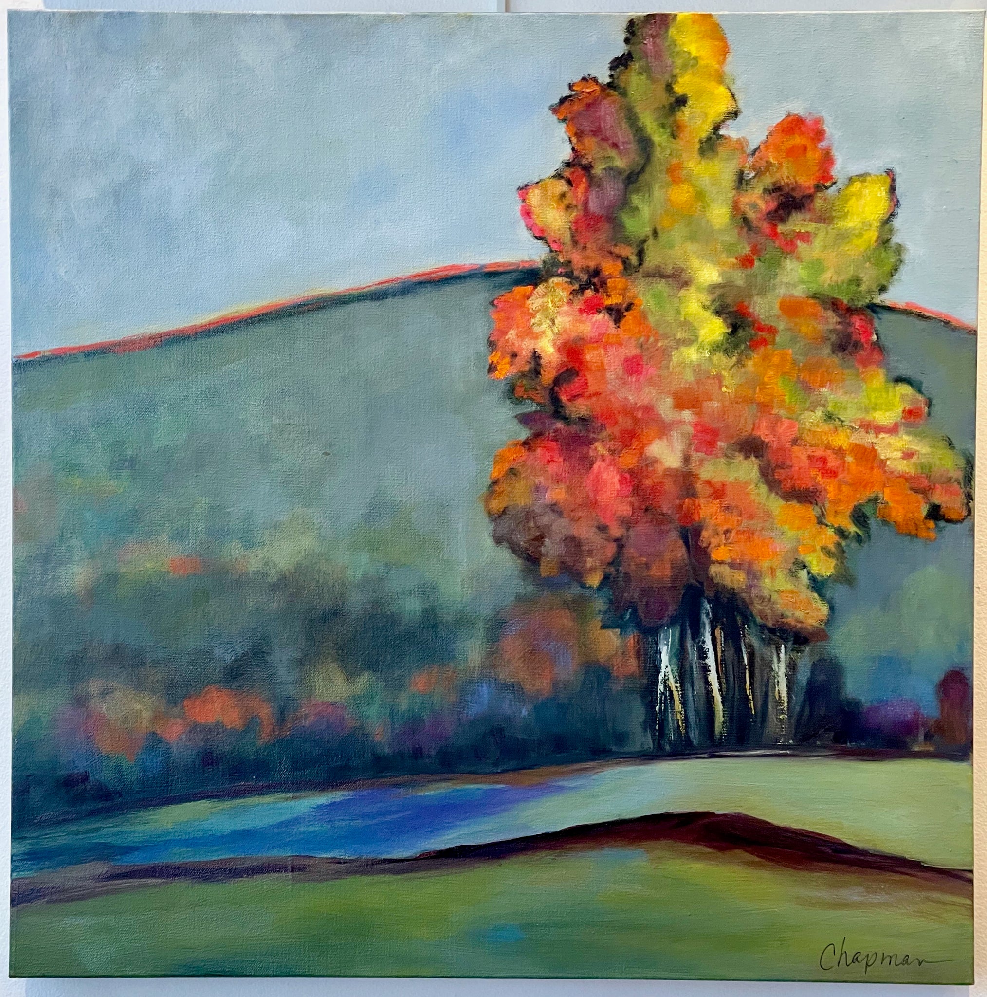 "One Fall Tree" Original Oil on Canvas
