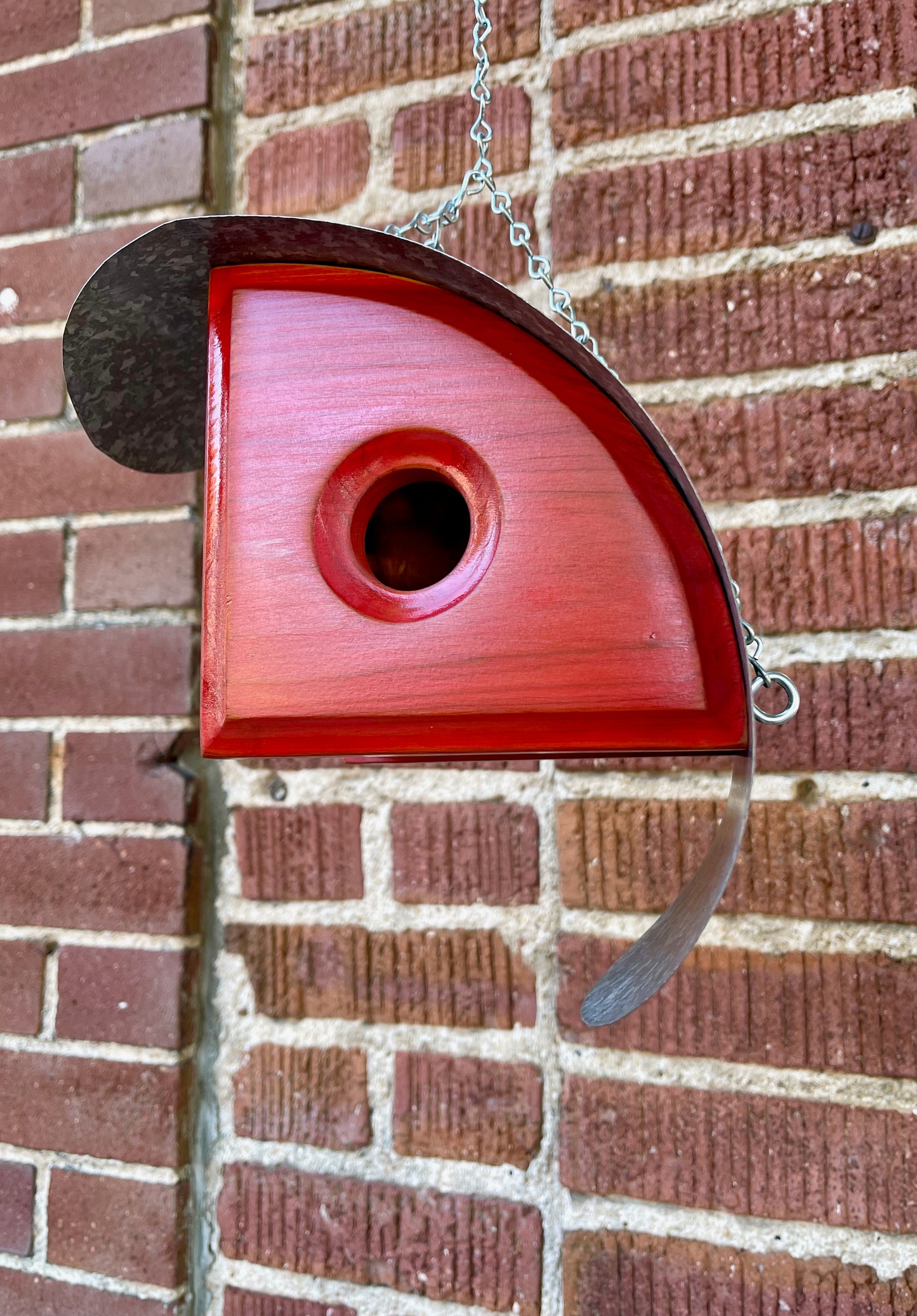 "Cowboy” Birdhouse in Red MMCOWBOY.16