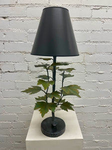 Sycamore Bedside Table Lamp with Black Shade