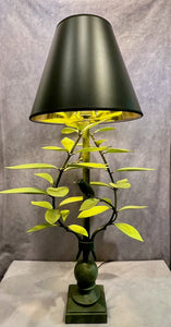 GREEN LAUREL AND WREN HAND FORGED LAMP