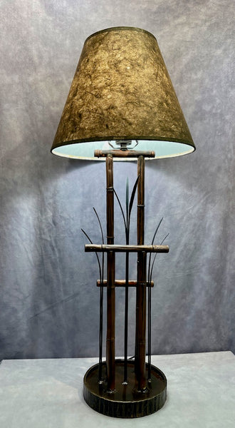 SLIM BAMBOO HAND FORGED LAMP
