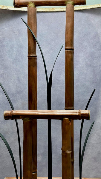 SLIM  COPPER BAMBOO HAND FORGED LAMP