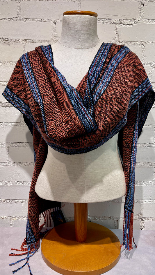 Bamboo and Tencel Hand Woven Scarf - SS101