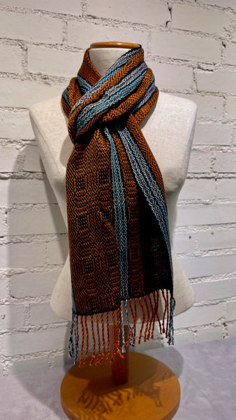 Bamboo and Tencel Hand Woven Scarf - SS108