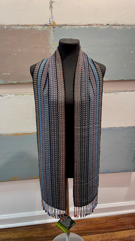 Bamboo and Tencel Hand Woven Scarf - SS147