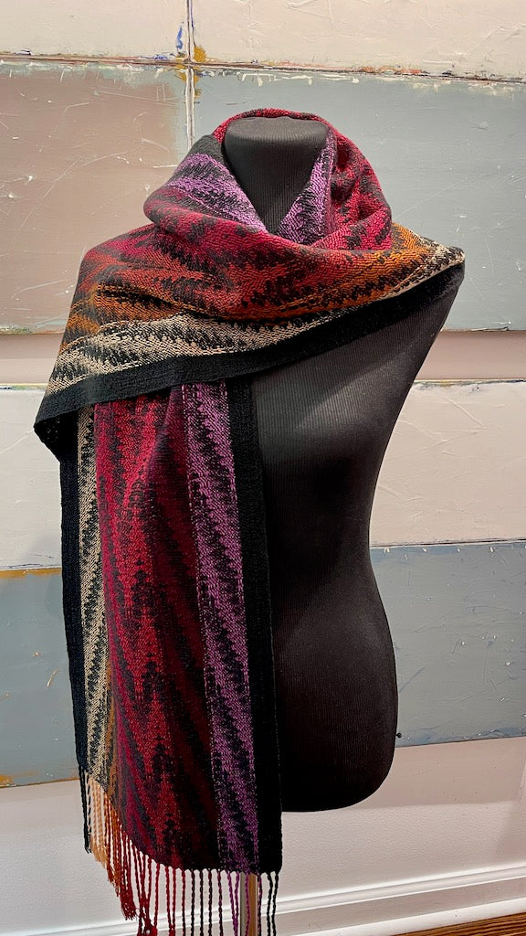 Bamboo and Tencel Hand Woven Scarf - SS113
