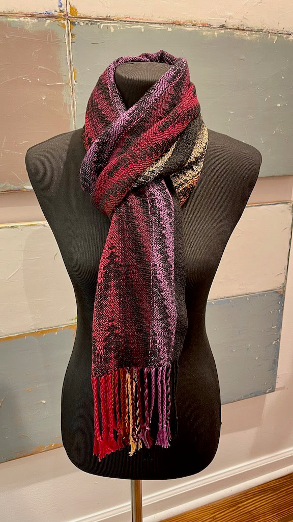 Bamboo and Tencel Hand Woven Scarf - SS113
